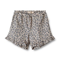 Wheat shorts Camille - Blue cornflowers